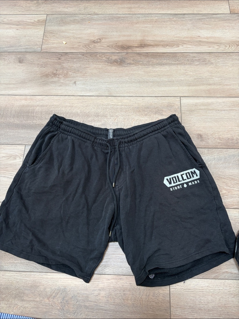 Volcom Black Men’s Athletic Logo Shorts